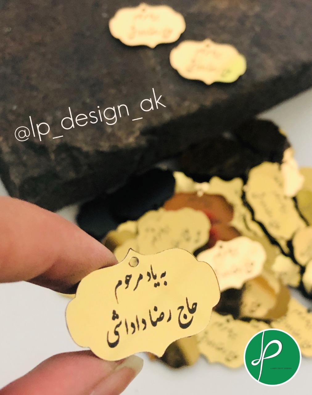 لیبل/پلاک یادبود گیفت مراسم ترحیم