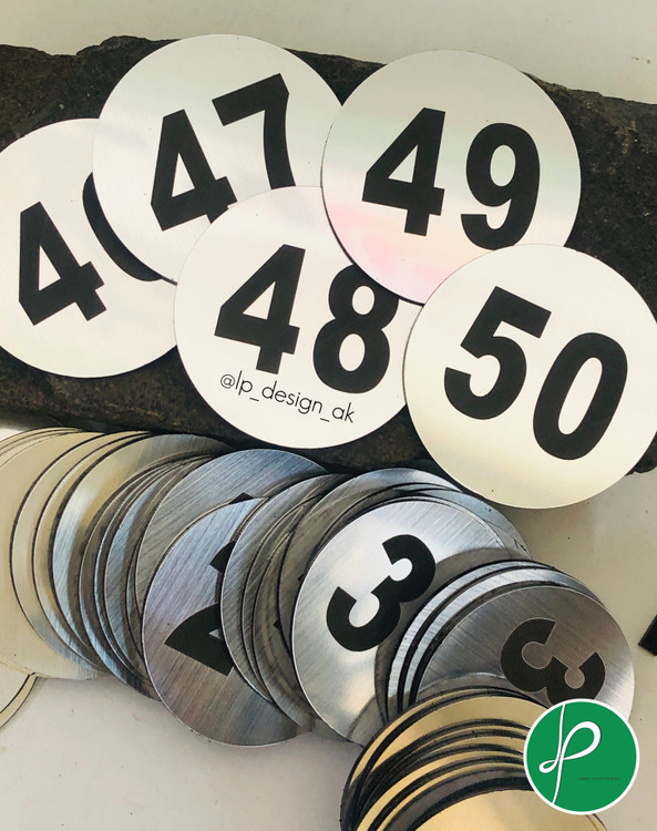 لیبل اعداد مولتی استایل قطر ۶ سانت