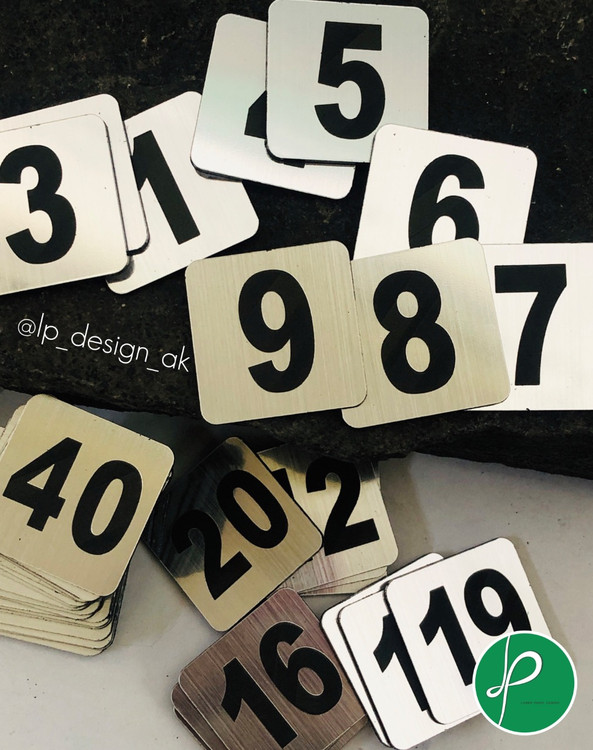 لیبل اعداد مولتی استایل مربع 3*3